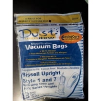 EnviroCare Replacement Microfiltration Dust Window Vacuum Bags for Bissell Style 1 and 7 Uprights 3 Pack