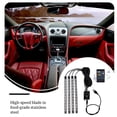 thumbnail image 4 of Riwesomey Tiras de luces LED para coche, Interior debajo del salpicadero, ventana trasera, Control remoto, lámpara de ambiente, sonido activado, Bombillas para automóviles 48smd USB-Port Riwesomey VI015237-05B, 4 of 6