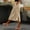04-Khaki, variant on Women's Cotton Linen Midi Skirt Elastic Waist Side Button Split Pockets Solid Color Casual A-Line Mid-Calf Skirt 07-Vermilion XXL