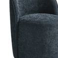 thumbnail image 6 of DREAMSIDEA Swivel Dining Chair, Upholstered Barrel Accent Chair for Dining Room & Kitchen Chairs, Morden Round Vanity Chair for Living Room&Bedroom, Linen-Navy, 6 of 6