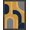 Blue, Pattern 10, variant on ODIKA 8'x10' Washable Area Rug Durable, Non-Slip Navy and Mustard Geometric Design Bold Abstract Shapes with Modern Flair for Living Room, Under Sectional, Family
