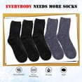 thumbnail image 6 of Kiibsot 5Pairs/ 6 Pairs Womens Super Soft Fuzzy Plush Warm Winter Home Sleeping Slipper Socks, 6 of 6
