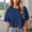 hwj# Navy332, variant on Crop Tops For Women Solid Color Round Neck Half Sleeve T Shirt Flowy Casual Top Loose Fit Relaxed Basic Cropped Tee Summer Lightweight Drop Shoulder Baggy Flowy Comfy Blouse,Light Gray,S