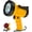 Orange, variant on Rechargeable Spotlight Flashlight 90,000 Lux Super Bright, IP67 Rechargeable Spotlights Handheld with 4 Modes Search Light with Foldable Stand and Red Light Filter (Orange)