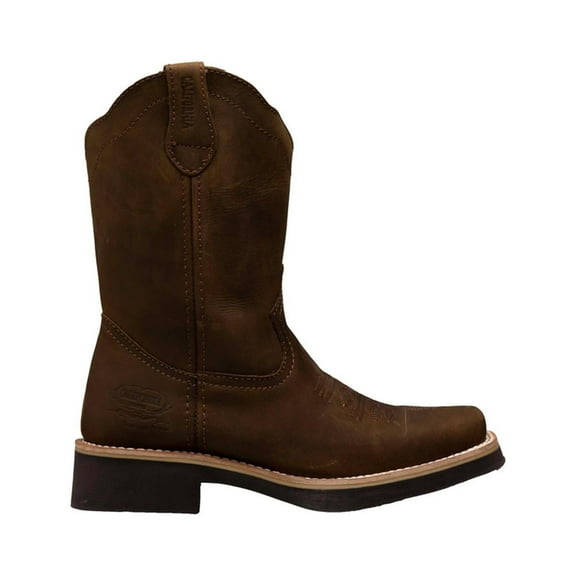 Botas California Hombre Piel Natural Resistentes Cómodas Cafe 28