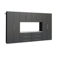 thumbnail image 3 of Prepac HangUps 120" Storage Cabinet Set I, 6 Pieces, Black, 3 of 11
