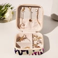 thumbnail image 6 of Valentine's Day Travel Portable Jewelry Organizer Box with Earring Holder, Bracelet Holder, and Necklace Organizer for Girls and Women, 6 of 6