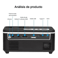 thumbnail image 3 of Proyector Profesional Portátil Led Hd 1080p Multipuerto 110v Negro, 3 of 5