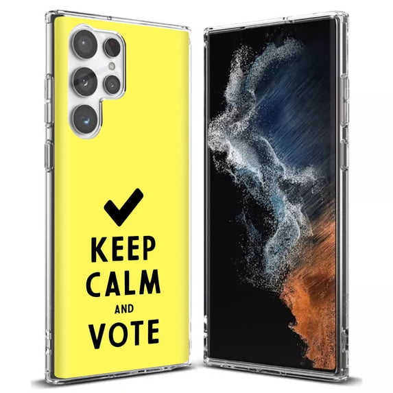 TalkingCase Slim Phone Case Compatible for Samsung Galaxy S22 Ultra 5G, Election Vote Print, Thin Light, Flexible, Soft, USA