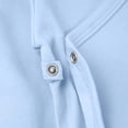 thumbnail image 4 of Kids Long Sleeve Kimono Bodysuit 100% Cotton Easy Snap Closure Wrap Romper Light Blue Newborn Essentials Kids Boy Clothes 0-24 Months,Size 6-9 Months, 4 of 6