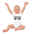 thumbnail image 3 of Grandmas Little Cub Grandchild Paws Romper Boys or Girls Infant Baby Brisco Brands 18M, 3 of 7