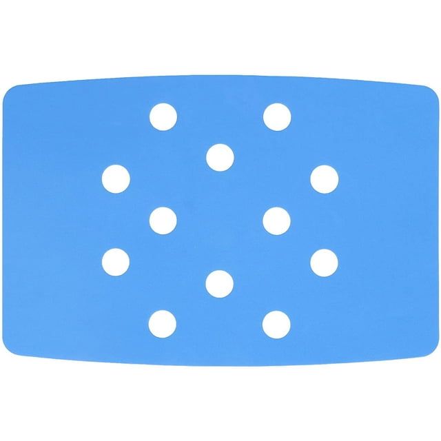 Shower Cushion for A Shower Bench Padded Shower Chair Shower Chair Cushion Paste Fixed Keep Warm EVA Blue Perforation Design Portable Shower Stool Cushion for Elderly, Disabled, Handicap and Injured