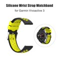 thumbnail image 4 of Correa de reloj de silicona de 20 mm para Garmin Vivoactive 3 (negro + amarillo), 4 of 9