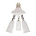 thumbnail image 2 of E27 Splitter 220V 3A Lamp Light Converter Extension Bulb Socket Converter Light Adapter Improvement Plastic Portable Holder Warehouse Accessory 1 to 3, 2 of 7