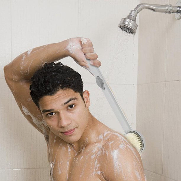 Long Handle Liquid Bath Brush Soft Body Scrubber Shower
