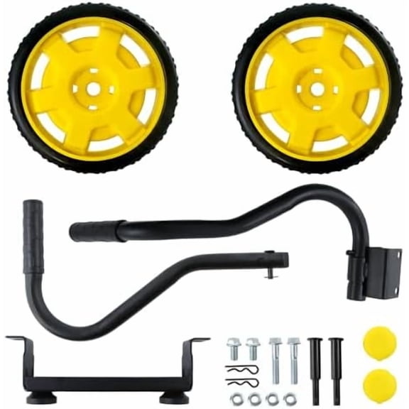 Generator Wheel Kit Compatible with Champion 2800-4750w with Folding Handle and Never-Flat Tires, Generator Replacement Parts 40065$$
