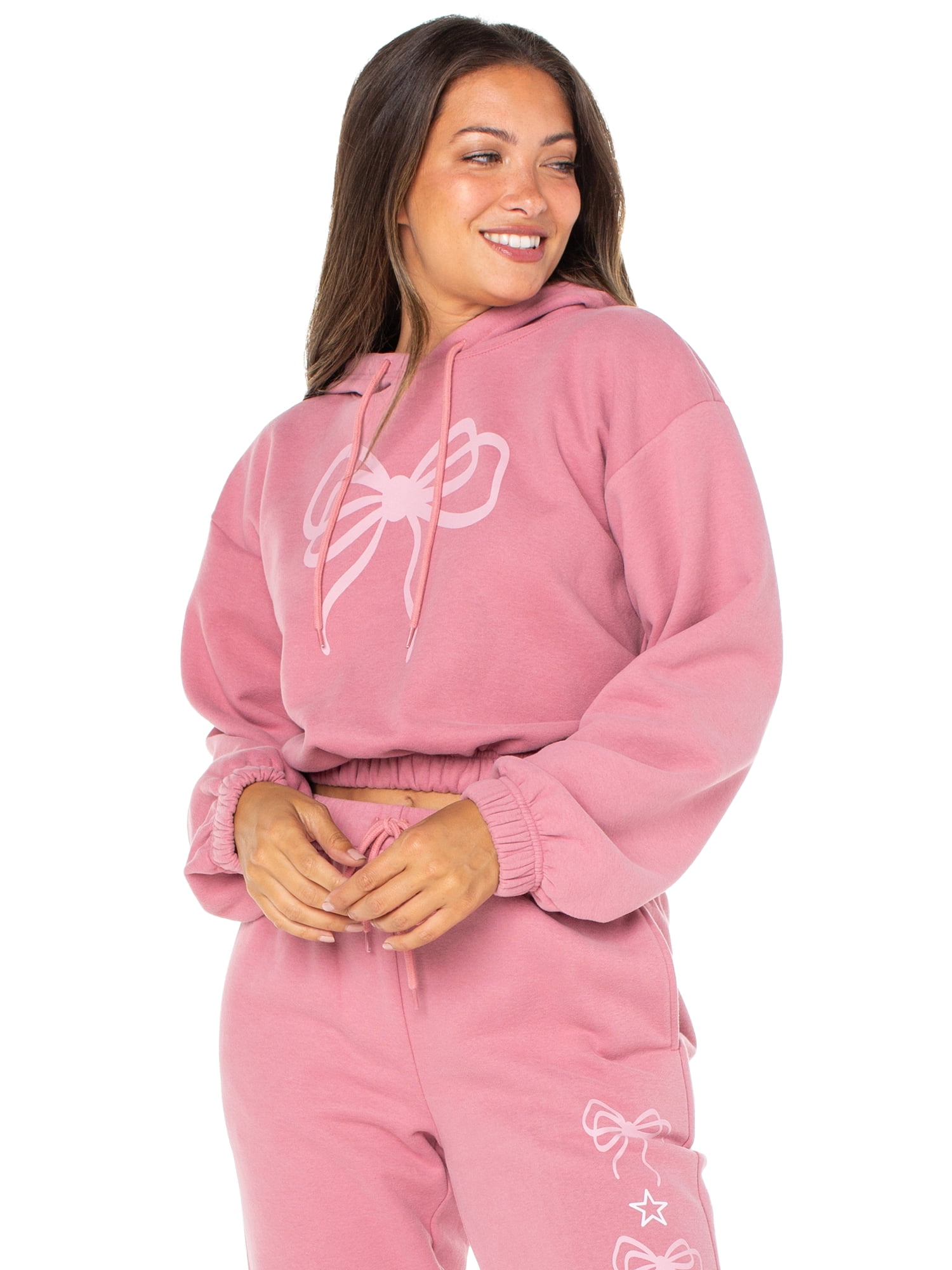 Celebrity Pink Women's and Women's Plus Fleece Pullover Sweatshirt, Sizes XS-4X