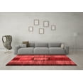 thumbnail image 3 of Ahgly Company Indoor Square Abstract Red Contemporary Area Rugs, 3' Square, 3 of 4