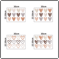 thumbnail image 2 of 144PCS Heart Bohemianstyle Boho Self-Adhesive Wall Stickers Heart-Shaped Decorative Stickers, 2 of 5