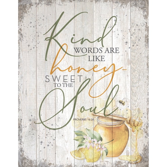 Dexsa Kind Words Wood Plaque 11.75x15