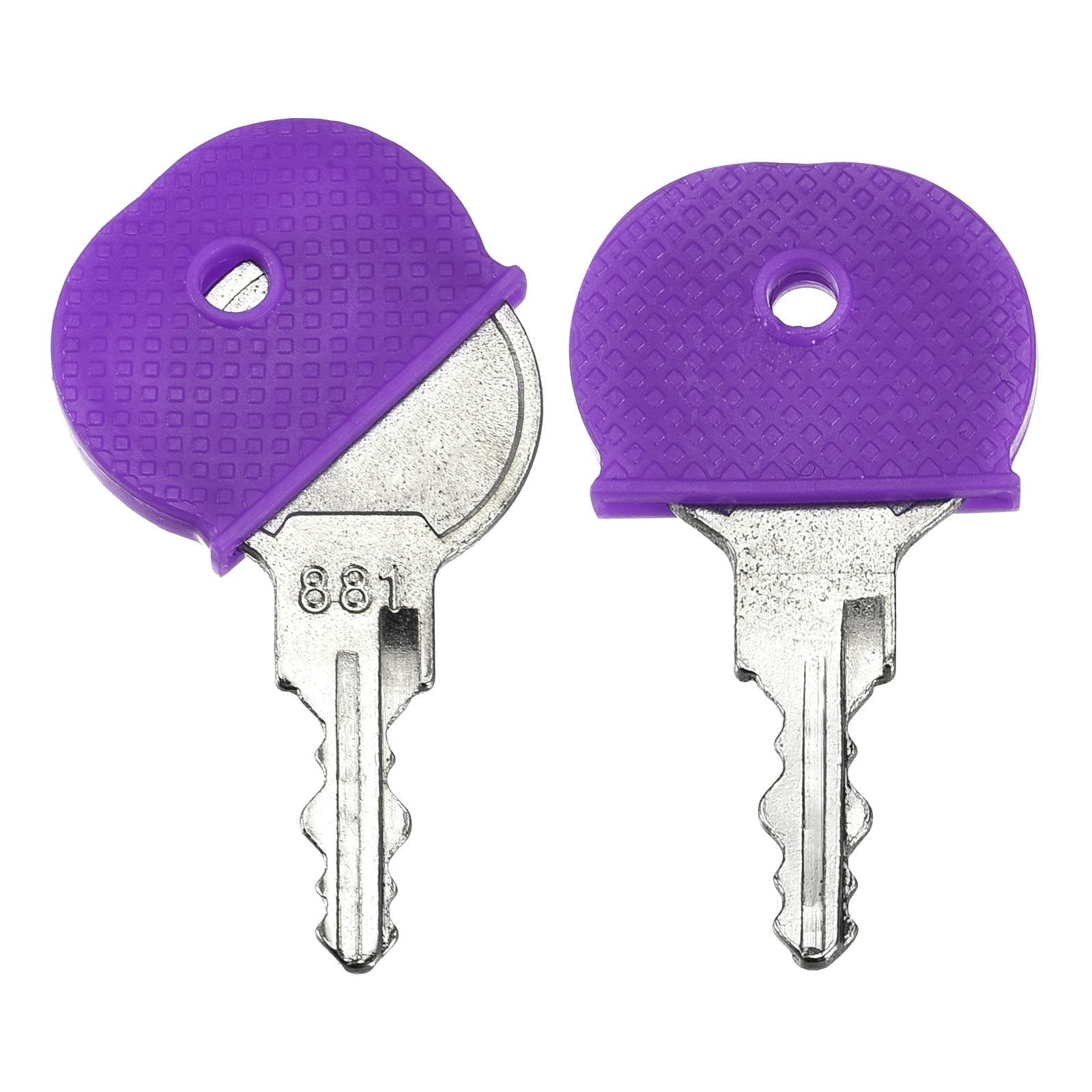 Unique Bargains Key Cap Cover Tags Keys Identifier Label ID Silicone Sleeve Purple