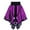 A-Purple461, variant on Women Skirts Butterfly Hem High Elastic Waist Pleated Skirts Party Princess Trendy A-Line Casual Night Club Skirts