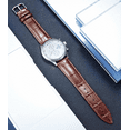 thumbnail image 2 of XIHAMA Genuine Leather Replacement Watch Band Multicolor Waterproof for Men Women, Brown (22mm), 2 of 5