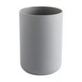 thumbnail image 1 of Portacepillos de dientes y vaso de diseño gris mate para baño, 1 of 3