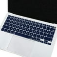 thumbnail image 6 of PINHEN 2 Pack Keyboard Cover Compatible with MacBook Air 13 inch 2022 2021 2020 Release A2337 M1 A2179 Retina Display with Touch ID Backlit Magic Keyboard, Waterproof Protective Silicone Skin, 6 of 7