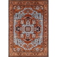 thumbnail image 1 of Ahgly Company Indoor Rectangle Mid-Century Modern Red Oriental Area Rugs, 4' x 6', 1 of 6