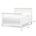 thumbnail image 4 of DaVinci Hidden Hardware Twin-Full Size Bed Conversion Kit in Warm White, 4 of 4