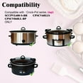 thumbnail image 4 of 6qt Oval Lid (with Silicon Ring) Replacement Only Compatible with CrockPot Slow Cooker SCCPVL600-S-BR CPSCVLL-BP CPSCVC60ll-S CPSCV70LLEC-Ds, 4 of 6