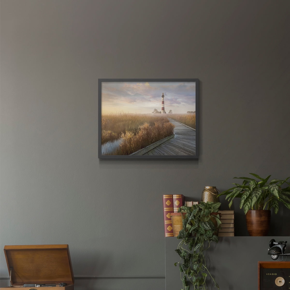 Private Path I by Mike Calascibetta - Restickable Framed Giclée Print