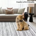 thumbnail image 4 of Boho Chic Lines Rugs, Soft Washable Print Area Rug, Non-Slip Foldable Floor Mat for Cozy Bedroom, Nursery, Dorm, Living Room and Office Decor, 4 of 7