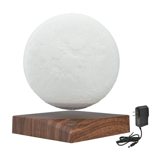 Lámpara de luna levitante con impresión magnética 3D, 3 modos de color - Enchufe de EE. UU. (100-240 V)