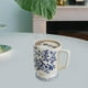 thumbnail image 1 of Taza de cerámica con flores, taza de café Floral novedosa, taza de té, vajilla de 420ml para café y té, taza de flores azules para hermana y adultos, 1 of 9
