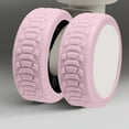 thumbnail image 2 of Housses de Roues en Silicone 4 Pack Protecteurs de Roues de Bagages 2.64x5.09 Pouces Réduction de Bruit Universelles pour Valises Roulettes de Chaise de Bureau Absorption des Chocs Silencieuse, 2 of 3