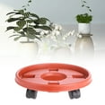 thumbnail image 4 of Neinkie Caddy pour Plantes, Support Rond pour Plantes en Pot sur Roulettes, Support Robuste pour Pots de Fleurs sur Roulettes, Chariot à Roulettes, Plateau Soucoupe, Palette avec Roues Universelles, 4 of 6