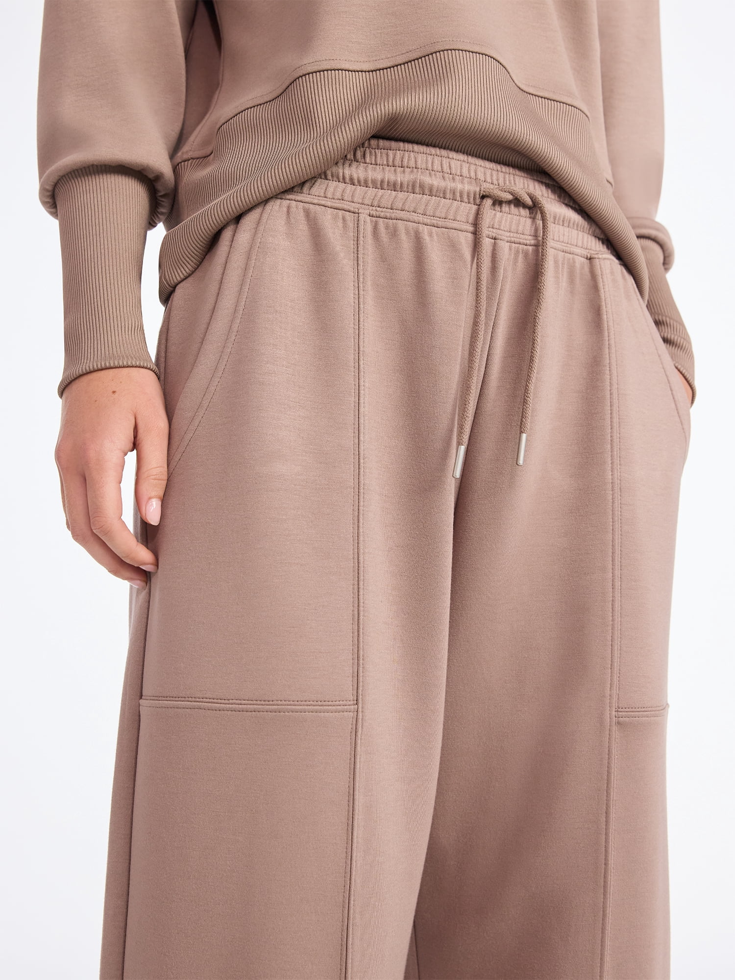 Scoop Women's and Women's Plus New Scubaknit Barrel Pants, Sizes XS-4X