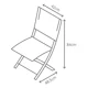 thumbnail image 4 of Silla plegable para Jardín o Terraza Resistente NATERIAL EMYS, 4 of 7