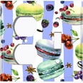 thumbnail image 4 of Metal Light Switch Plate Cover Macaron Fruits and Spices French Desserts CAK023, 4 of 13