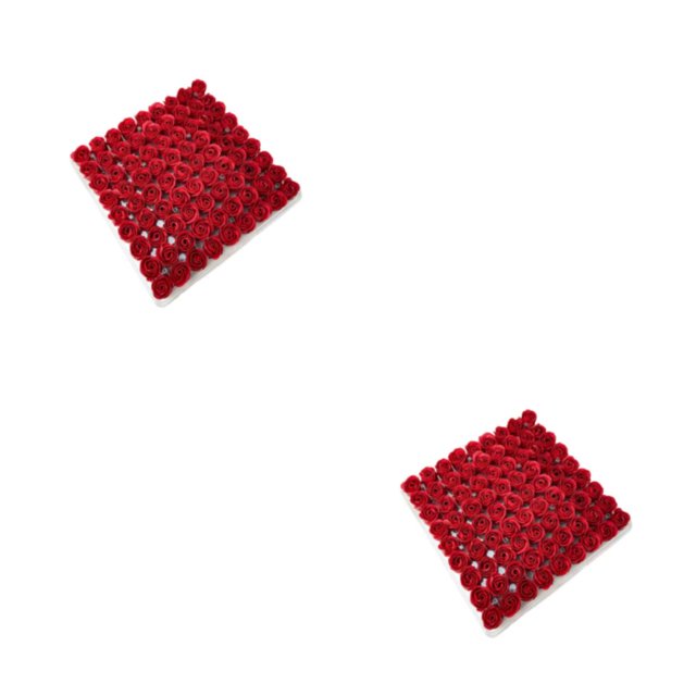 Ramo de flores artificiales de jabón Inteprter 81 unids/caja Mini para álbum de recortes decorativo Rojo 2Conjunto