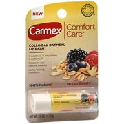 Carmex Comfort Care Colloidal Oatmeal Lip Balm Mixed Berry .15 Oz tubes