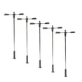 thumbnail image 2 of deevoka 5 Pieces Mini Street Posts Light Models Outdoor Pathway Lantern Posts Sand Table 6cmx3.2cm, 2 of 9