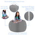 thumbnail image 2 of Posh Creations Bean Bag Stuffable Cover - Toy Organizer, Soft Cover, Kids, 4 ft , Gray, 2 of 3
