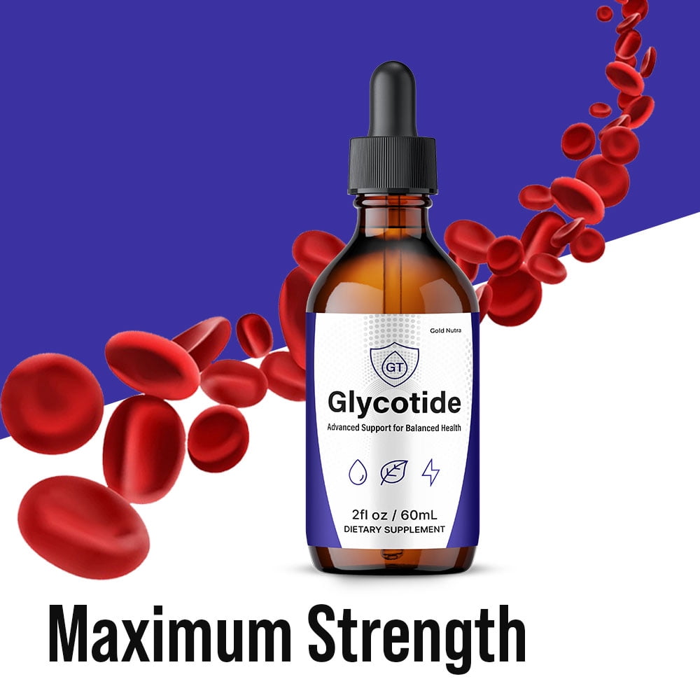 Glycotide Drops Liquid Supplement, Glyco tide Supplement, All Natural Formula, 60 mL per Bottle (2 Pack)