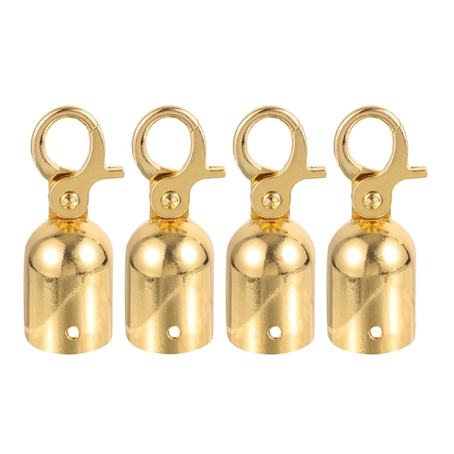 MOVTOTOP 4pcs Rope Hook Cord Lock Stopper Rope End Rope End Snap Hook Guardrail Cord End Cap