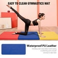 thumbnail image 6 of NiamVelo 6'x2'x1.5" Gymnastics Mat Folding Tumbling Mats 3-Fold Gymnastics Equipment PU Leather Exercise Mat Yoga Mat with Carrying Handles for Home Workout Outdoor, CM, 6 of 9