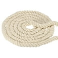 thumbnail image 1 of Uxcell Natural Twisted Cotton Rope 3 Strand Thick Cotton Rope Tug 0.79" x 98.43ft White, 1 of 7