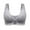 Gray, variant on Women's Front Closure Underwire T-Back Full Figure Plus Size Unlined Seamless Bra Purple XXXL